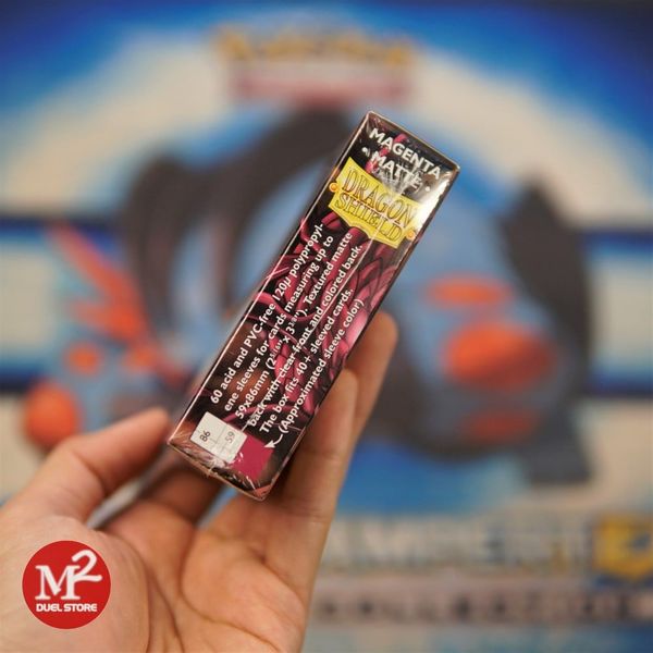 Bọc bài Japanese size Matte Sleeves - Magenta - Màu hồng sẫm - Chính hãng Dragon Shield