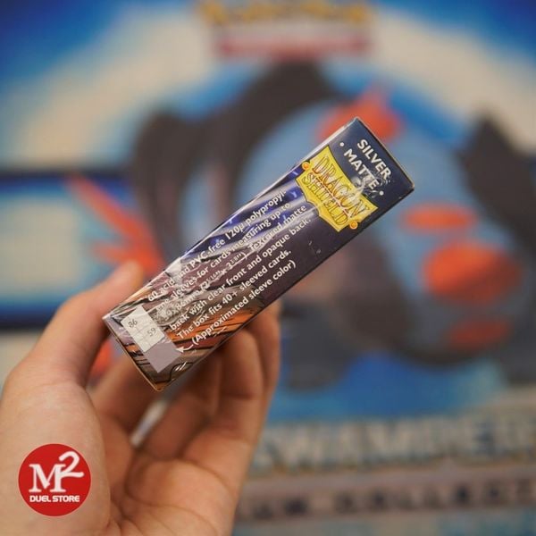 Bọc bài Japanese size Matte Sleeves - Silver - Ánh Bạc - Chính hãng Dragon Shield