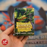 Bọc bài Japanese size Matte Sleeves - Apple Green - Táo xanh - Chính hãng Dragon Shield