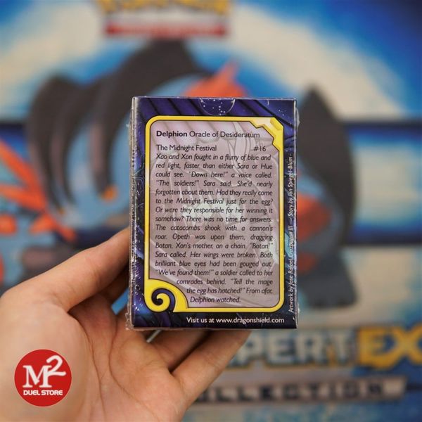 Bọc bài Japanese size Matte Sleeves - Night Blue - Xanh màn đêm - Chính hãng Dragon Shield