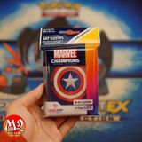 Bọc bài Standard size Marvel Champions - Captain America Sleeves - Chính hãng Game Genic