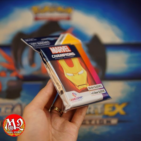 Bọc bài Standard size Marvel Champions - Iron Man Sleeves - Chính hãng Game Genic