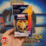 Bọc bài Standard size Marvel Champions - Captain Marvel Sleeves - Chính hãng Game Genic
