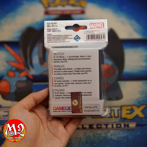 Bọc bài Standard size Marvel Champions - Captain Marvel Sleeves - Chính hãng Game Genic