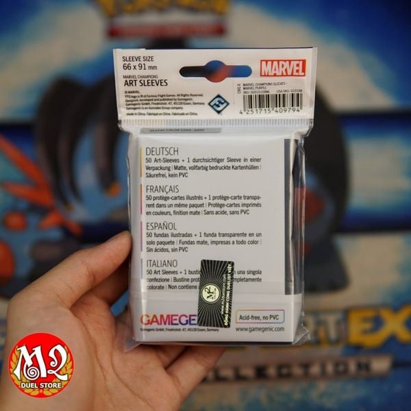 Bọc bài Standard size Marvel Champions - Marvel Purple Sleeves - Chính hãng Game Genic