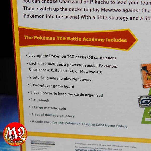 Hộp thẻ bài Pokemon Sword & Shield Battle Academy - Pikachu Mewtwo và Charizard - Theme Deck - Chính hãng Nintendo