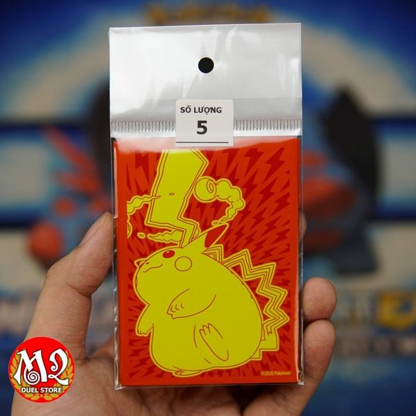 Bọc bài Standard size Pikachu VMAX Sleeves - Chính hãng Nintendo