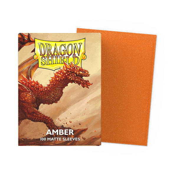 Bọc bài Standard Size Matte Sleeves - Amber - HỔ PHÁCH - Chính hãng Dragon Shield