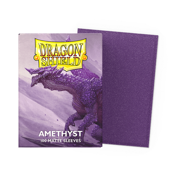 Bọc bài Standard Size Matte Sleeves - Amethyst - THẠCH ANH TÍM - Chính hãng Dragon Shield