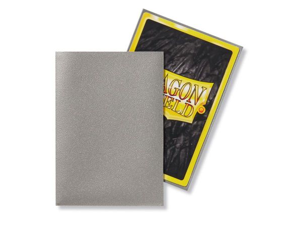 Bọc bài Japanese size Matte Sleeves - Silver - Ánh Bạc - Chính hãng Dragon Shield