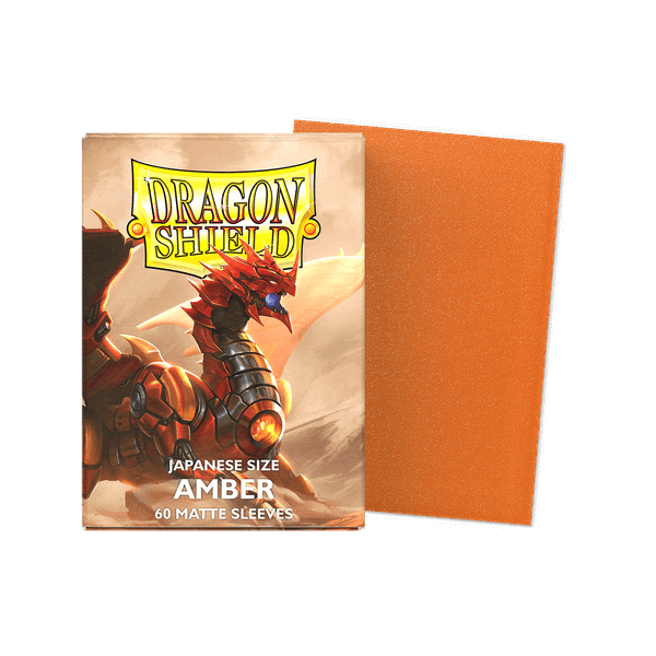 Bọc bài Japanese size Matte Sleeves - Amber - HỔ PHÁCH - Chính hãng Dragon Shield