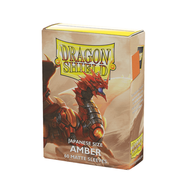 Bọc bài Japanese size Matte Sleeves - Amber - HỔ PHÁCH - Chính hãng Dragon Shield