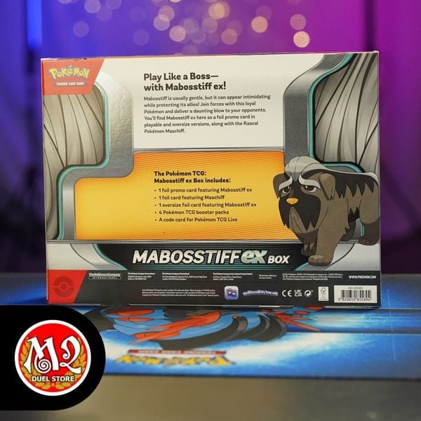 Hộp thẻ bài Pokemon TCG Mabosstiff EX Collection Box - Chính hãng Nintendo