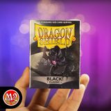 Bọc bài Standard Size Classic Sleeves - Black ‘Signoir’ - Màu đen - Chính hãng Dragon Shield
