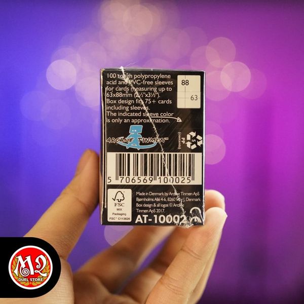 Bọc bài Standard Size Classic Sleeves - Black ‘Signoir’ - Màu đen - Chính hãng Dragon Shield