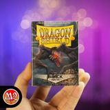 Bọc bài Standard Size Matte Sleeves - Black ‘Rhipodon’ - Đen mờ - Chính hãng Dragon Shield