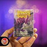 Bọc bài Japanese size Matte Dual Sleeves - Orchid - Phong lan - Chính hãng Dragon Shield