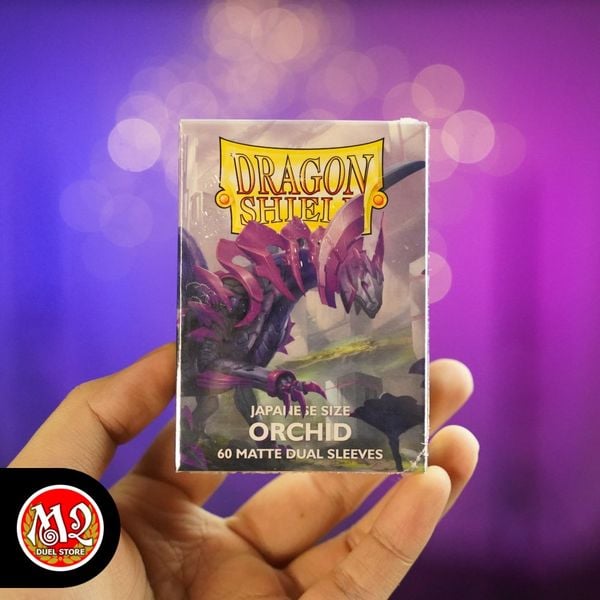 Bọc bài Japanese size Matte Dual Sleeves - Orchid - Phong lan - Chính hãng Dragon Shield