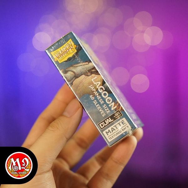 Bọc bài Japanese size Matte Dual Sleeves - Lagoon - Xanh eo biển - Chính hãng Dragon Shield