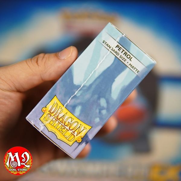 Bọc bài Standard Size Matte Sleeves - Petrol - Xanh nhớt - Chính hãng Dragon Shield