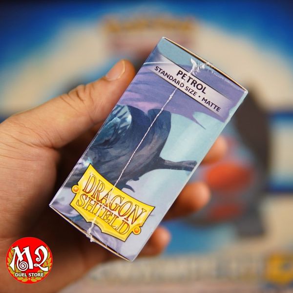 Bọc bài Standard Size Matte Sleeves - Petrol - Xanh nhớt - Chính hãng Dragon Shield