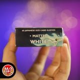 Bọc bài Japanese size Matte Sleeves - White - Màu trắng - Chính hãng Dragon Shield