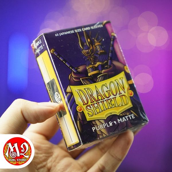 Bọc bài Japanese size Matte Sleeves - Purple - Màu tím - Chính hãng Dragon Shield
