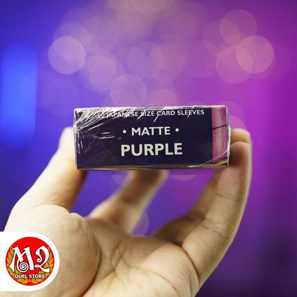 Bọc bài Japanese size Matte Sleeves - Purple - Màu tím - Chính hãng Dragon Shield