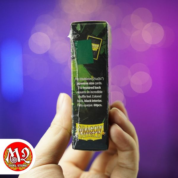 Bọc bài Japanese size Matte Dual Sleeves - Might - Xanh Uy Lực - Chính hãng Dragon Shield