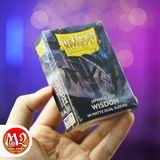 Bọc bài Japanese size Matte Dual Sleeves - Wisdom - Xanh Thông Thái - Chính hãng Dragon Shield