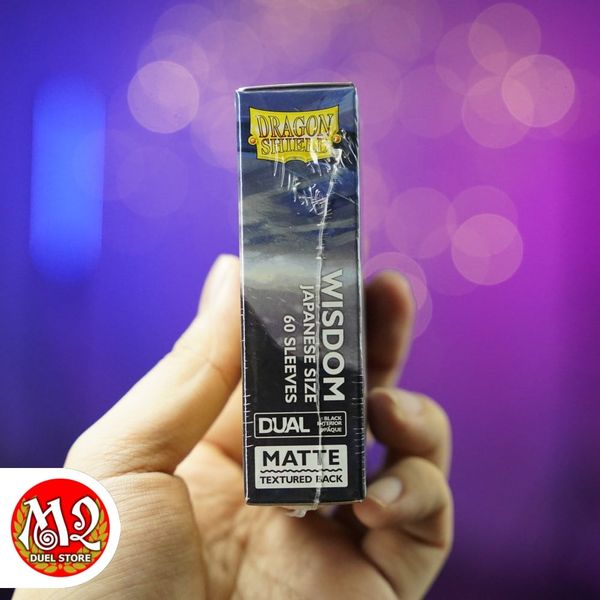 Bọc bài Japanese size Matte Dual Sleeves - Wisdom - Xanh Thông Thái - Chính hãng Dragon Shield