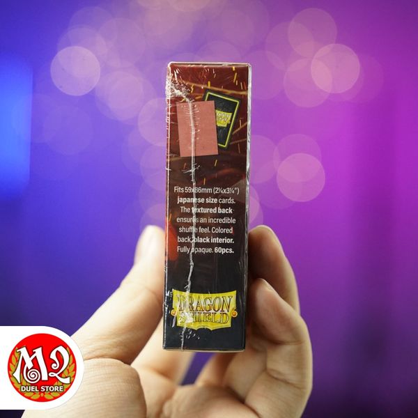 Bọc bài Japanese size Matte Dual Sleeves - Peach - Hồng Đào - Chính hãng Dragon Shield