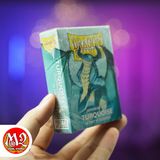 Bọc bài Japanese size Matte Sleeves - Turquoise - Màu Lam Ngọc - Chính hãng Dragon Shield