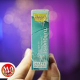 Bọc bài Japanese size Matte Sleeves - Turquoise - Màu Lam Ngọc - Chính hãng Dragon Shield