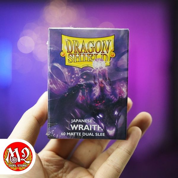 Bọc bài Japanese size Matte Dual Sleeves - Wraith - Tím Huyền Linh - Chính hãng Dragon Shield