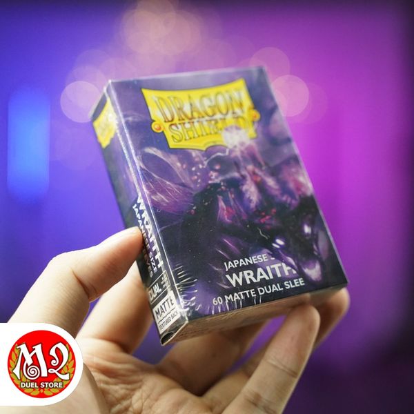 Bọc bài Japanese size Matte Dual Sleeves - Wraith - Tím Huyền Linh - Chính hãng Dragon Shield