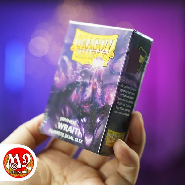 Bọc bài Japanese size Matte Dual Sleeves - Wraith - Tím Huyền Linh - Chính hãng Dragon Shield