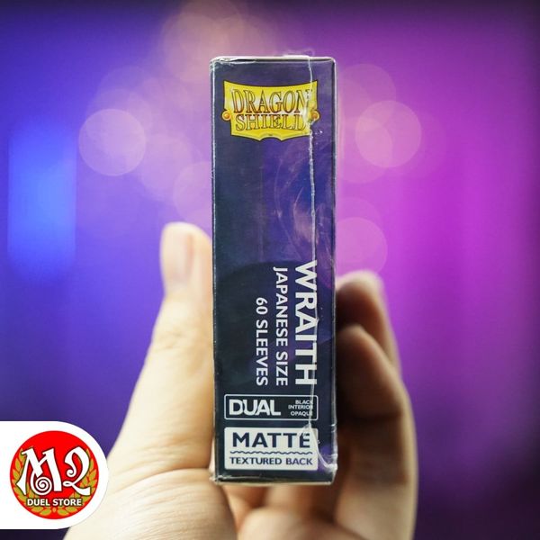 Bọc bài Japanese size Matte Dual Sleeves - Wraith - Tím Huyền Linh - Chính hãng Dragon Shield