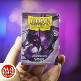 Bọc bài Japanese size Matte Dual Sleeves - Soul - Tím Huyền Hồn - Chính hãng Dragon Shield