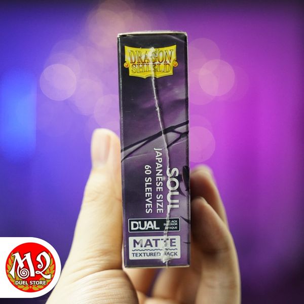 Bọc bài Japanese size Matte Dual Sleeves - Soul - Tím Huyền Hồn - Chính hãng Dragon Shield