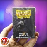 Bọc bài Japanese size Matte Dual Sleeves - Justice - Xám Quang Minh - Chính hãng Dragon Shield