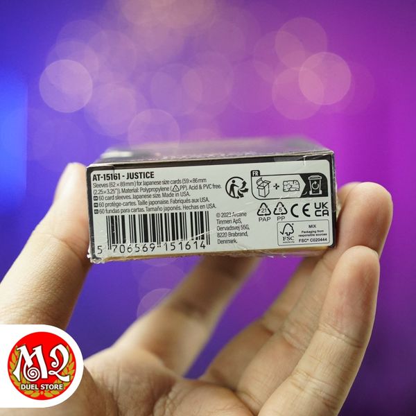 Bọc bài Japanese size Matte Dual Sleeves - Justice - Xám Quang Minh - Chính hãng Dragon Shield