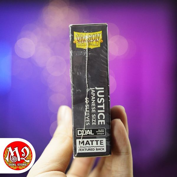 Bọc bài Japanese size Matte Dual Sleeves - Justice - Xám Quang Minh - Chính hãng Dragon Shield