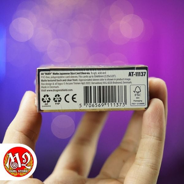 Bọc bài Japanese size Matte Sleeves - Ruby - Màu Đỏ Ngọc - Chính hãng Dragon Shield