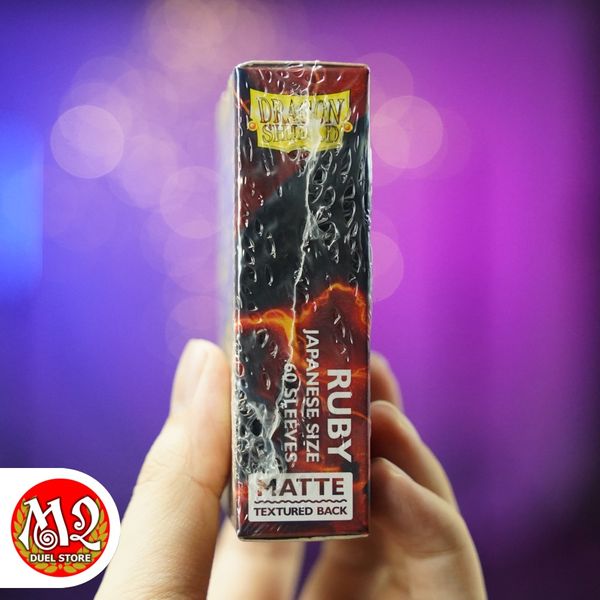Bọc bài Japanese size Matte Sleeves - Ruby - Màu Đỏ Ngọc - Chính hãng Dragon Shield