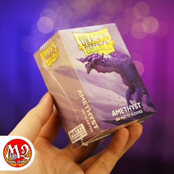 Bọc bài Standard Size Matte Sleeves - Amethyst - THẠCH ANH TÍM - Chính hãng Dragon Shield