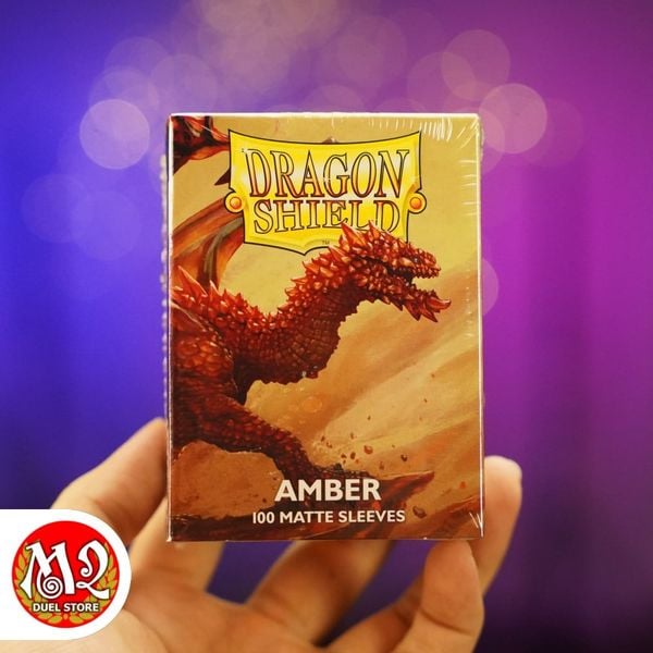 Bọc bài Standard Size Matte Sleeves - Amber - HỔ PHÁCH - Chính hãng Dragon Shield