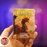 Bọc bài Japanese size Matte Sleeves - Amber - HỔ PHÁCH - Chính hãng Dragon Shield