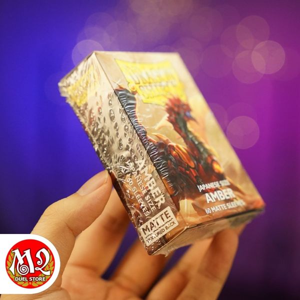 Bọc bài Japanese size Matte Sleeves - Amber - HỔ PHÁCH - Chính hãng Dragon Shield