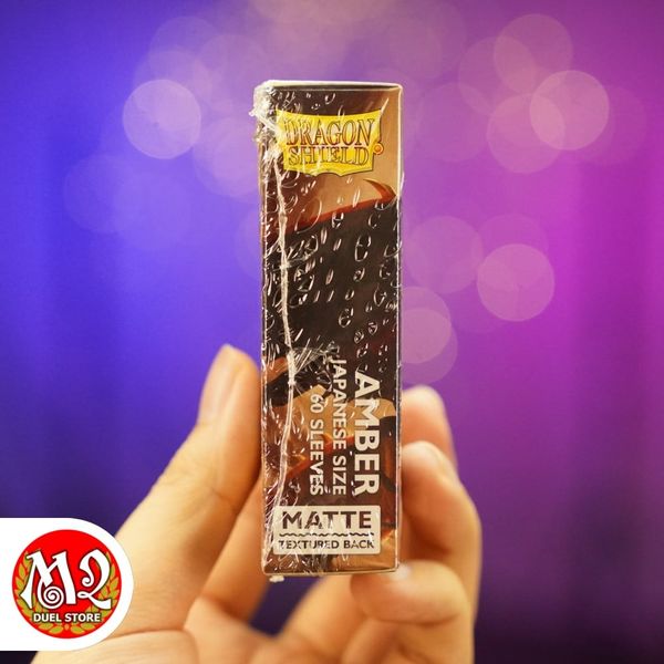 Bọc bài Japanese size Matte Sleeves - Amber - HỔ PHÁCH - Chính hãng Dragon Shield